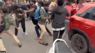 Viral Video: Students Break Into Dramatic Fight On Street In Visakhapatnam | Internet Calls It Movie Scene
